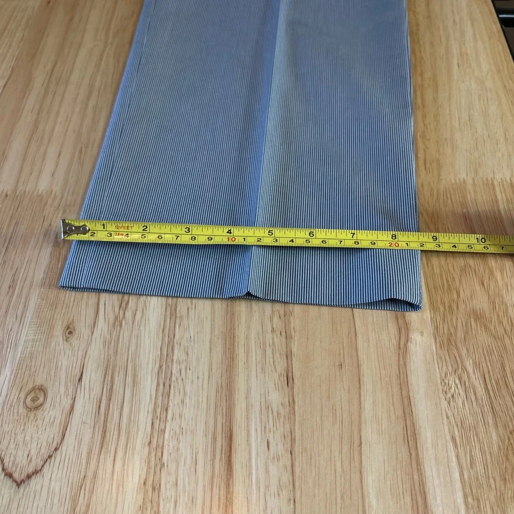 Banana‎ Republic Mens 34x30 Non-Iron Tailored Slim Fit Blue Micro Stripe Pants